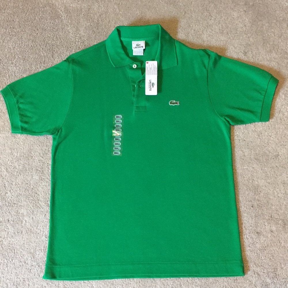 Men’s Green Lacoste Polo size small NWT